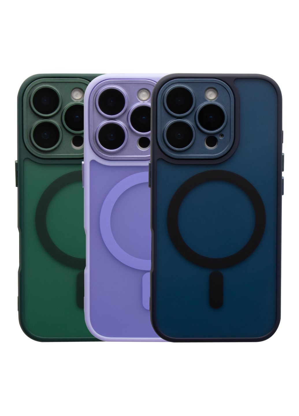 Чохол TPU+PC with Magsafe для iPhone 16 Pro Max Dark Purple No Brand Apple iPhone 16 Pro Max 2024 (336151107)