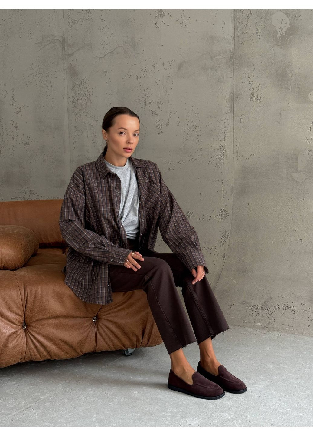 Жіночі лофери анатомічні nikart з натуральної замші – шоколад | коричневі (355796217)