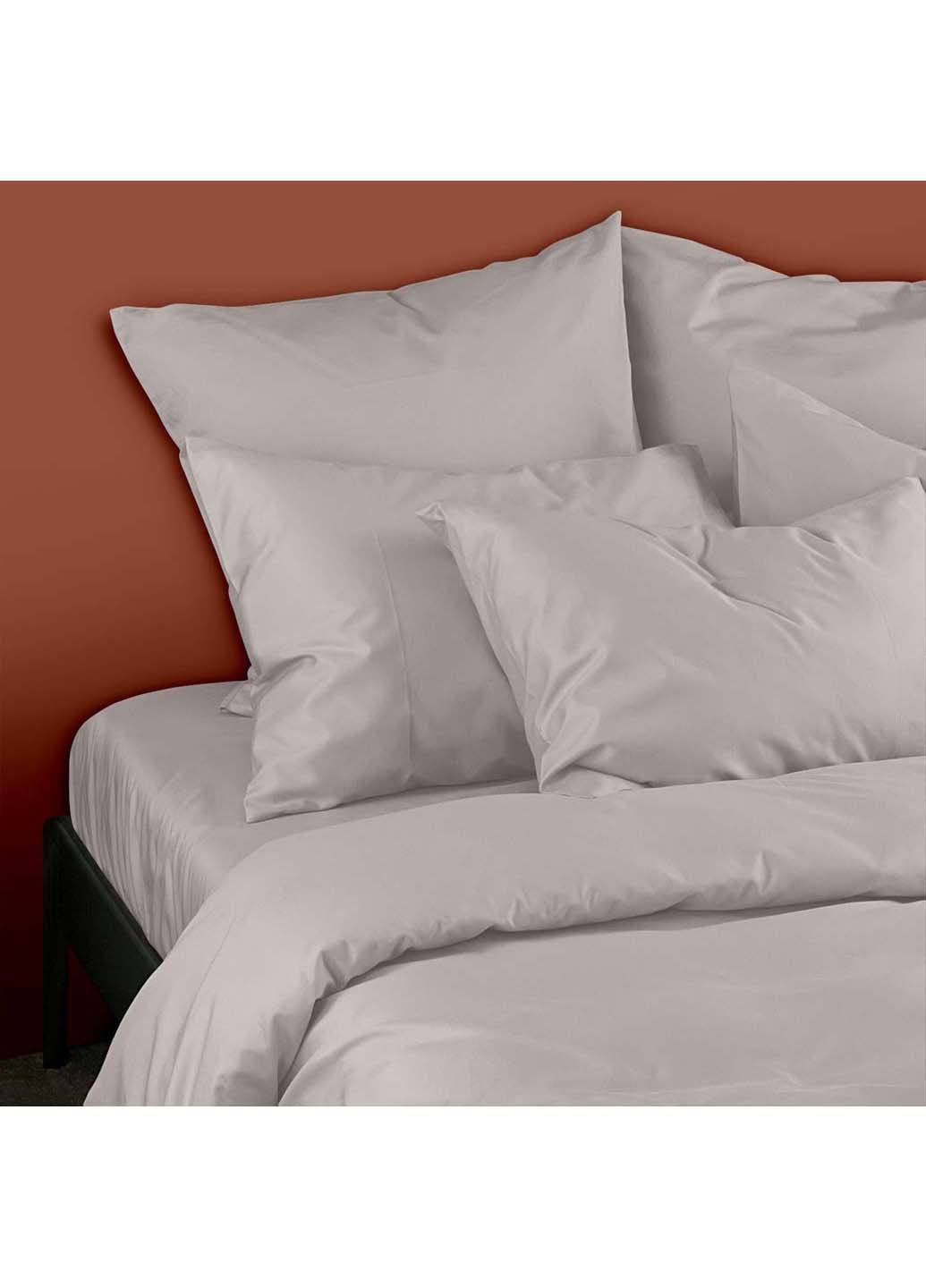 Двоспальна постіль сатин з простирадлом на гумці IVORY 180х220 см Cosas (307477793)