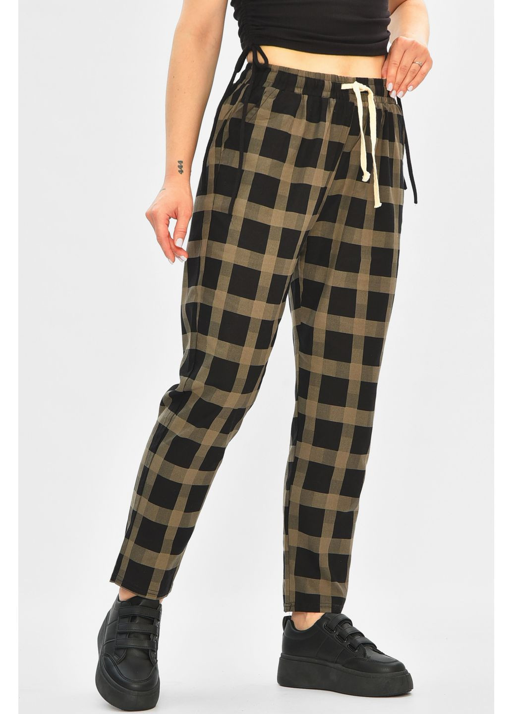 Штани жіночі чорного кольору Let's Shop (353966414)