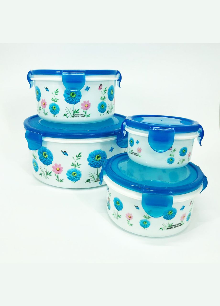 Набір пластикових судків UN-1512. Колір: блакитний Unique (364663810)