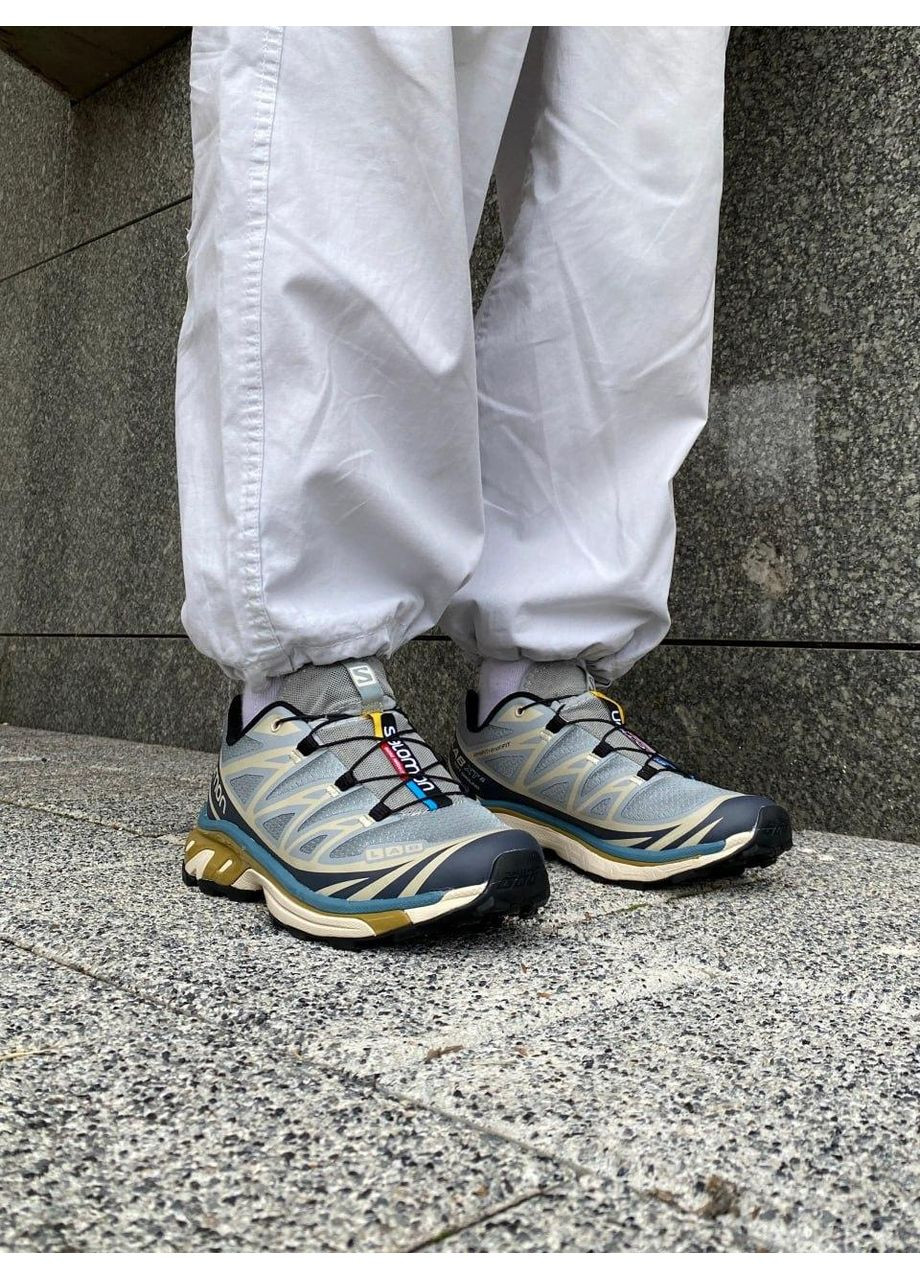 КРОСІВКИ ЖІНОЧІ SALOMON S LAB XT-6 BLUE BEIGE САЛОМОН ХТ-6 No Brand бежеві демісезони (368647161)