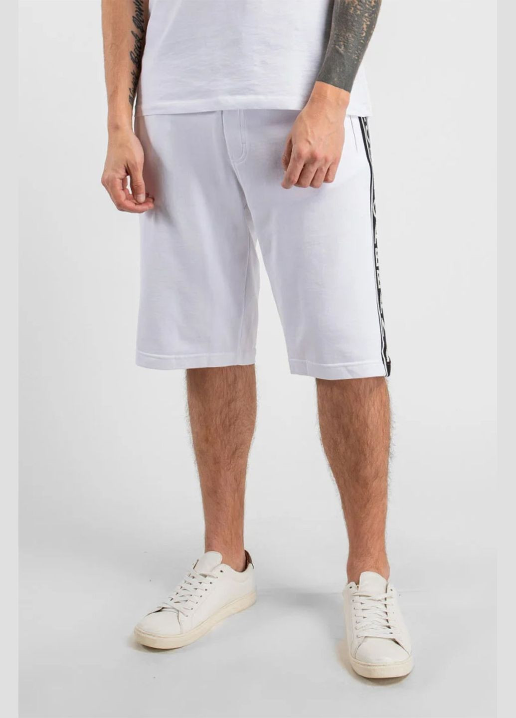 Белые спортивные шорты из хлопка Dolce & Gabbana (339100805)