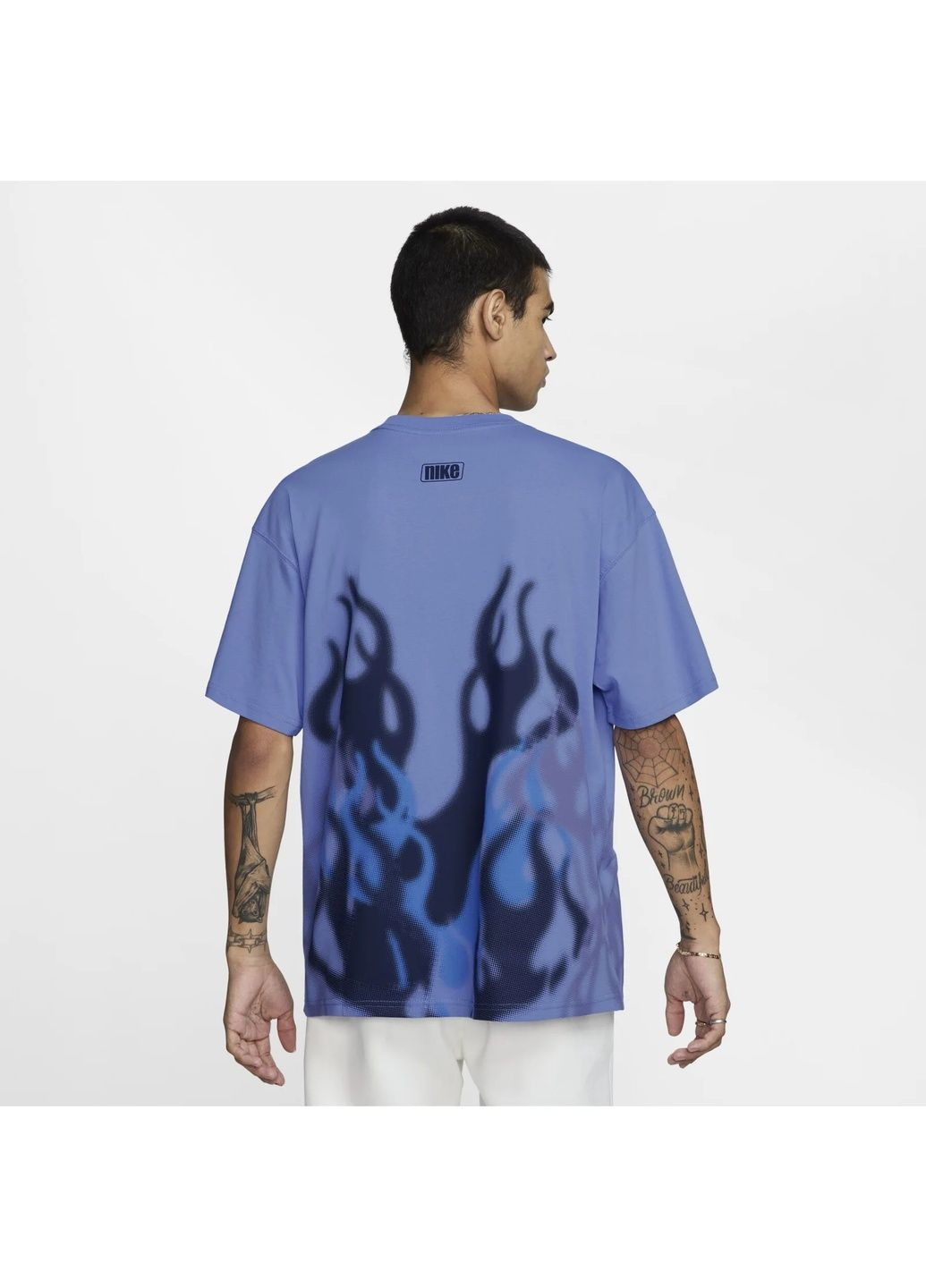 Синя футболка чоловіча flame graphic blue Nike