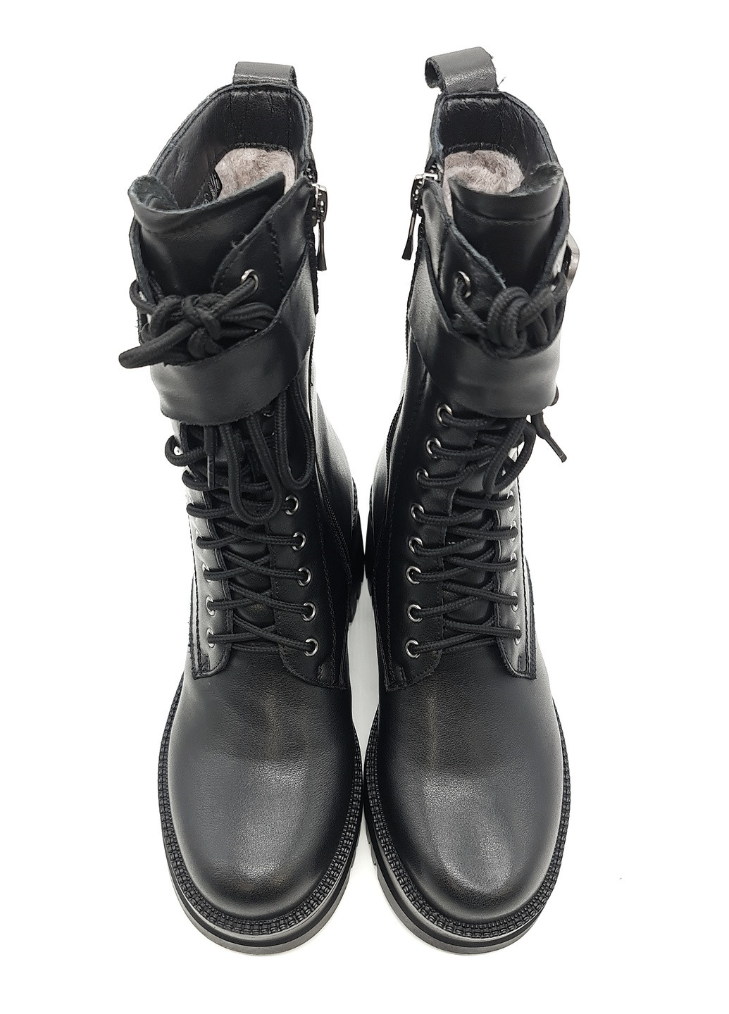 Осенние женские ботинки черные кожаные rf-12-1 25,5 см (р) Raffelli