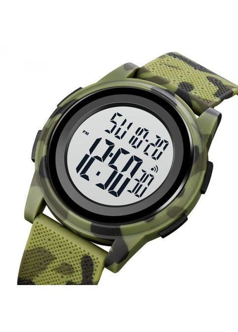 Годинник чоловічий Military New Хакі + будильник і підсвітка Skmei (329444553)