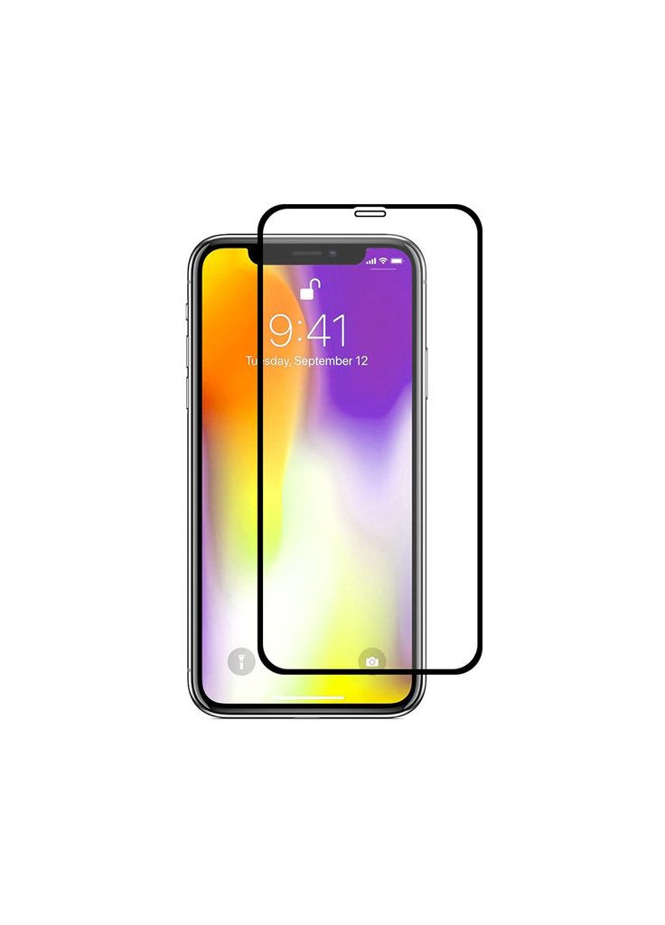 Скло захисне (m462382) PowerPlant Full screen Apple iPhone X/XS, Black (367072668)