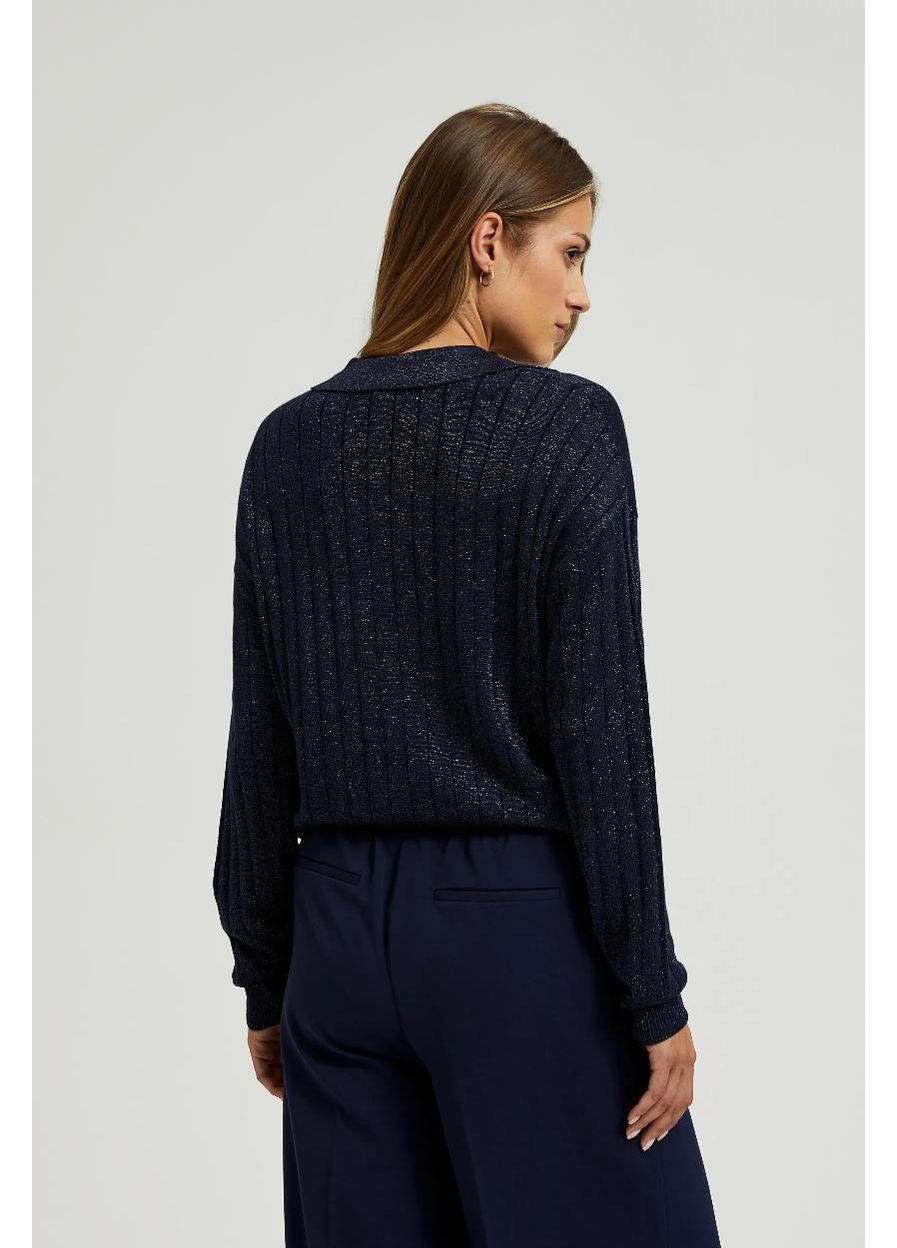 Синій зимовий светр Moodo