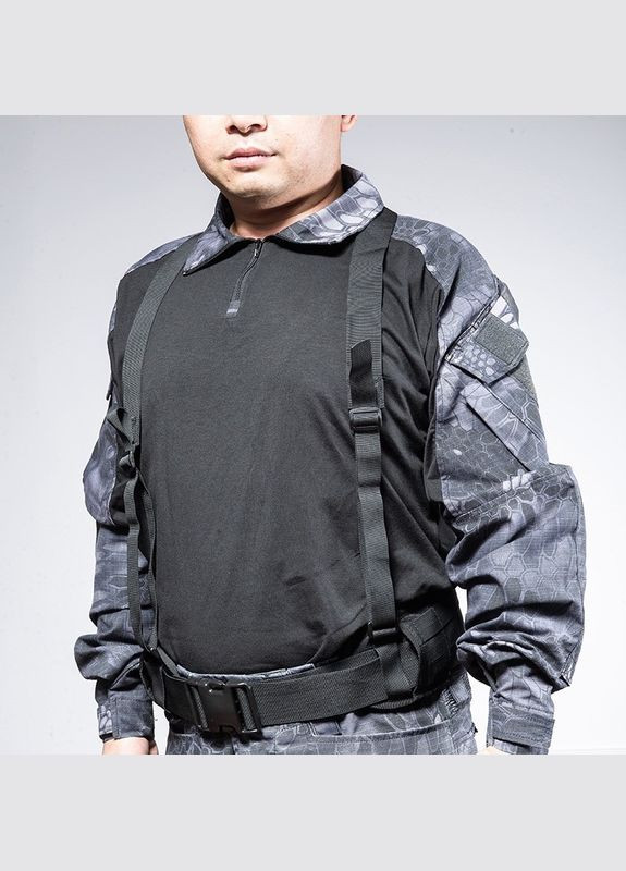 Тактическая поясная разгрузка MOLLE РПС разгрузочный военный пояс разгрузочная поясная система черная No Brand (314455180)