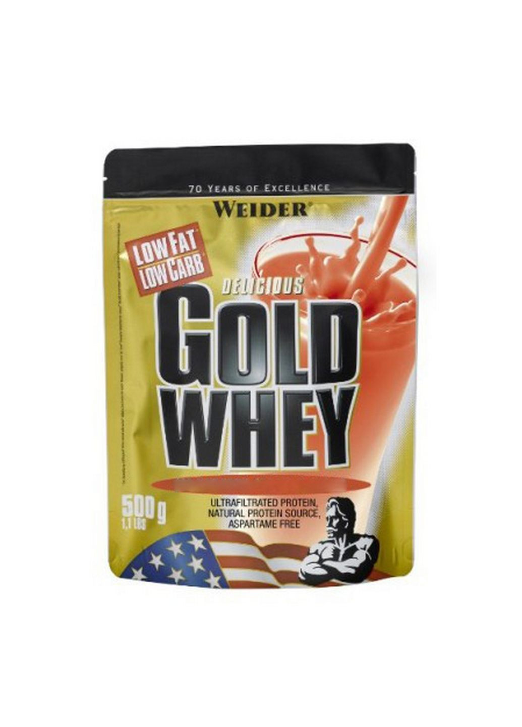 Протеин Gold Whey, 500 грамм Ваниль Weider (293420221)