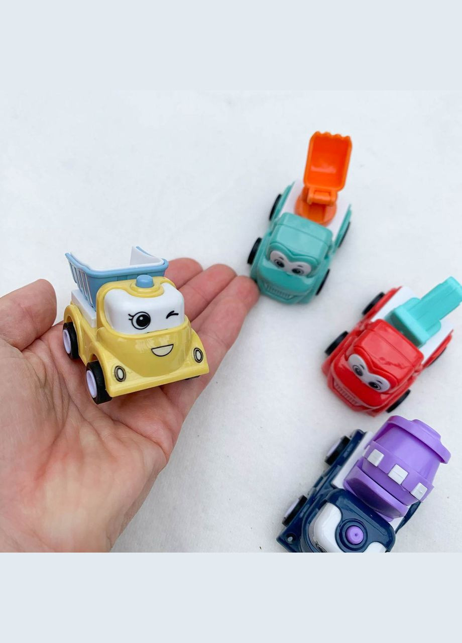 Машинки маленькі спецтехніка, набір машинок, 4 шт. в наборі No Brand (339871307)