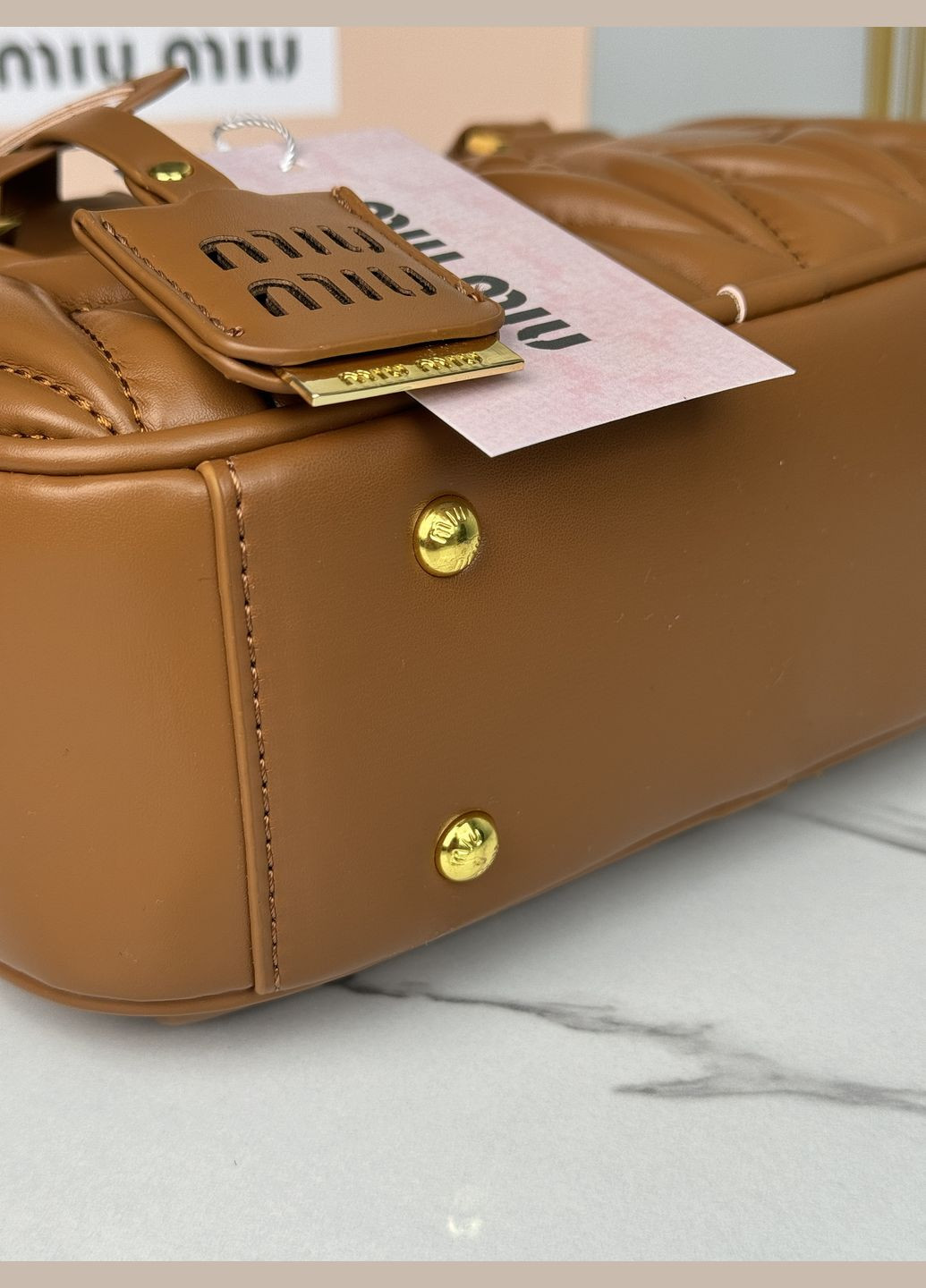 Жіноча сумка Miu miu коричнева No Brand (311598608)