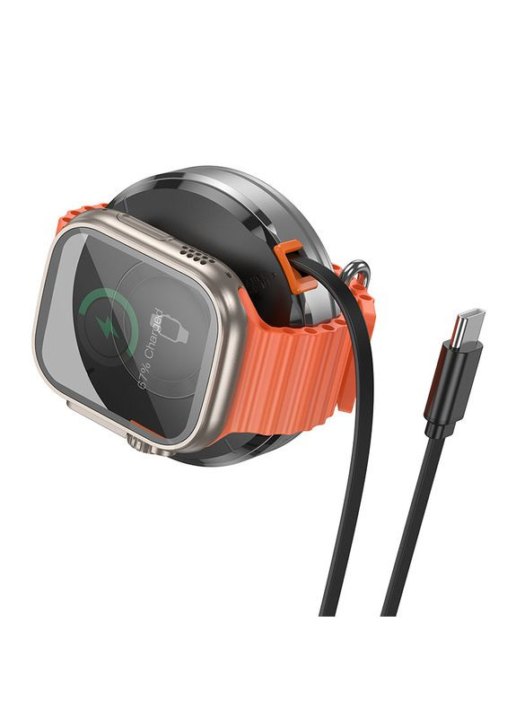 Беспроводное зарядное устройство MagSafe для iPhone, iWatch с выдвижным кабелем CQ18 Hoco (337351611)