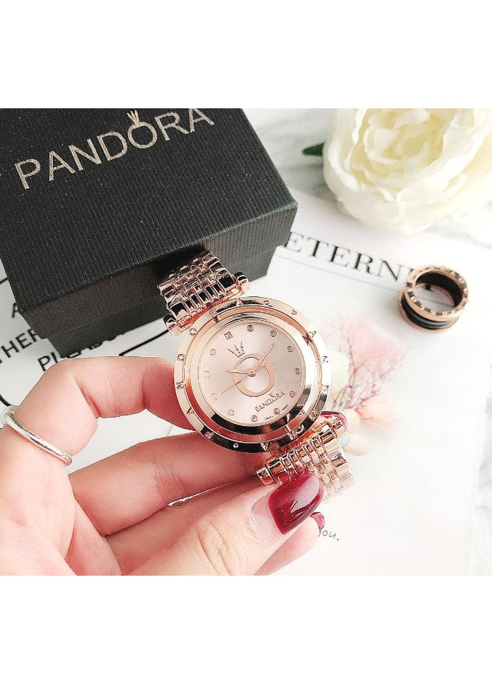 Стильные женские наручные часы Розовые металлические кварцевые часы для женщин аналоговые стрелочные ProDobro (363259907)