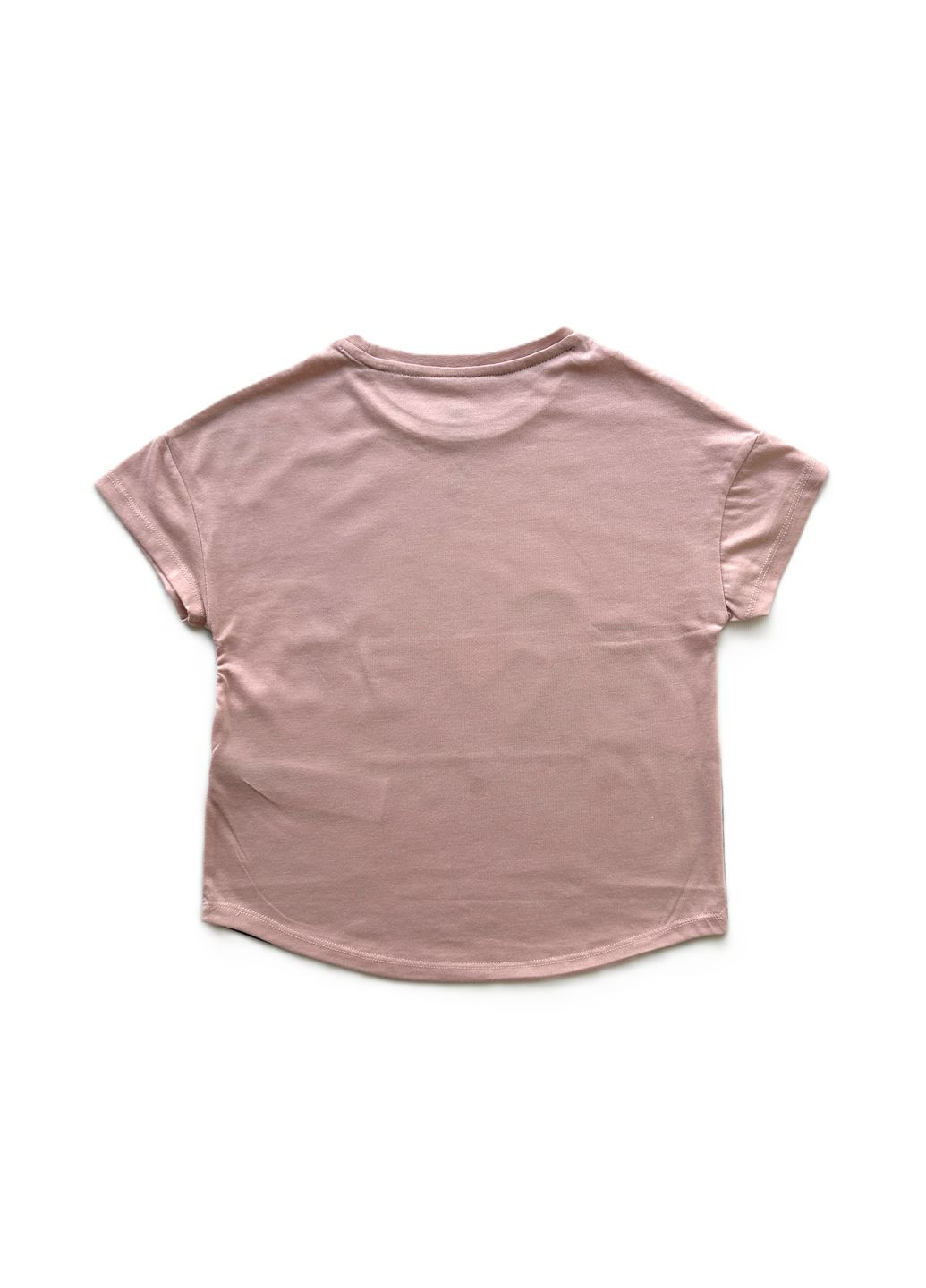 Бордовая летняя футболка для девочки пудрово-бордовая 4 104 см Disney