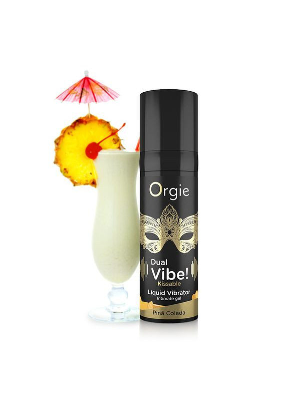 Жидкий вибратор коктейль Пина Колада DUAL VIBE!, 15 мл (Бразилия-Португалия) Orgie (303908815)