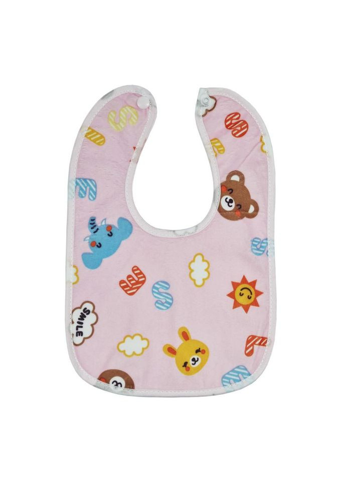 Детский слюнявчик тканевый MGZ-0600(Pink) на кнопке No Brand (329898435)