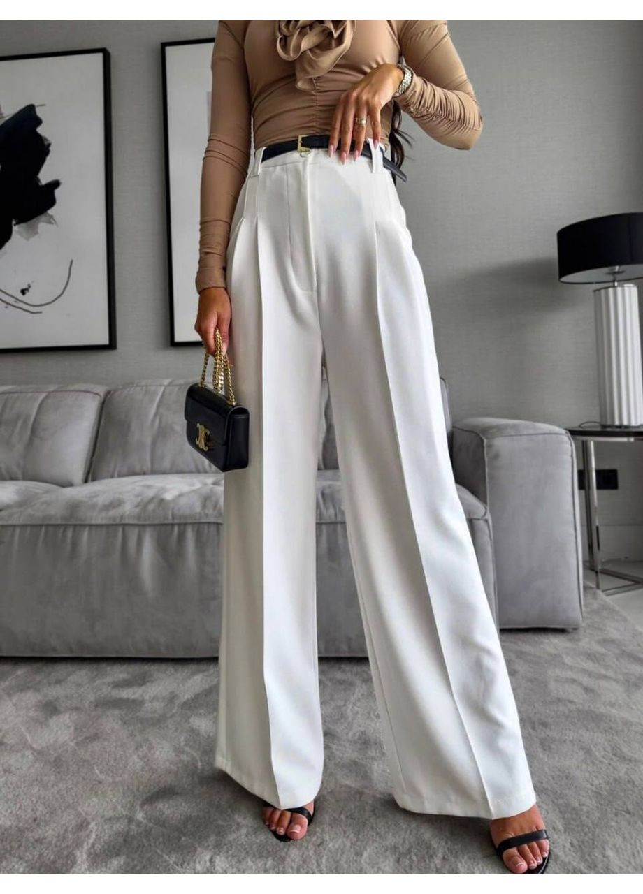 Штани палацо жіночі костюмні з високою посадкою Україна (362209902)