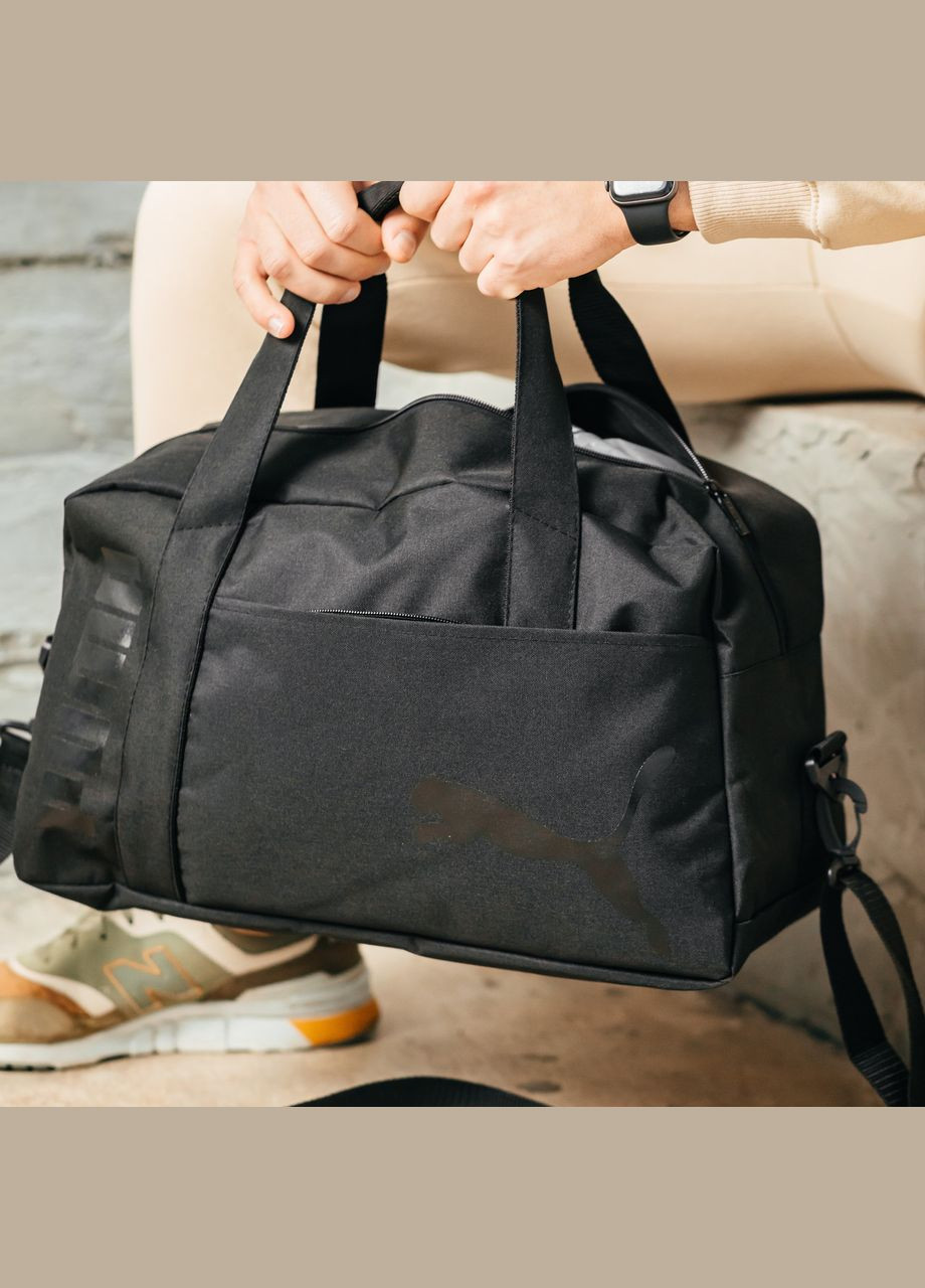 Дорожня сумка Пума Текстиль чоловіча для подорожей чорна 50*24*24 см, спортивна текстильна сумка чоловіча No Brand (333705683)