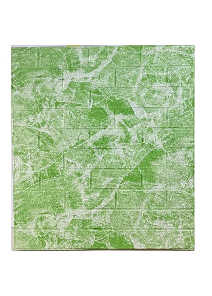 Самоклеюча декоративна 3D панель салатовий мармур 700x770x3 мм Loft Expert (336885009)