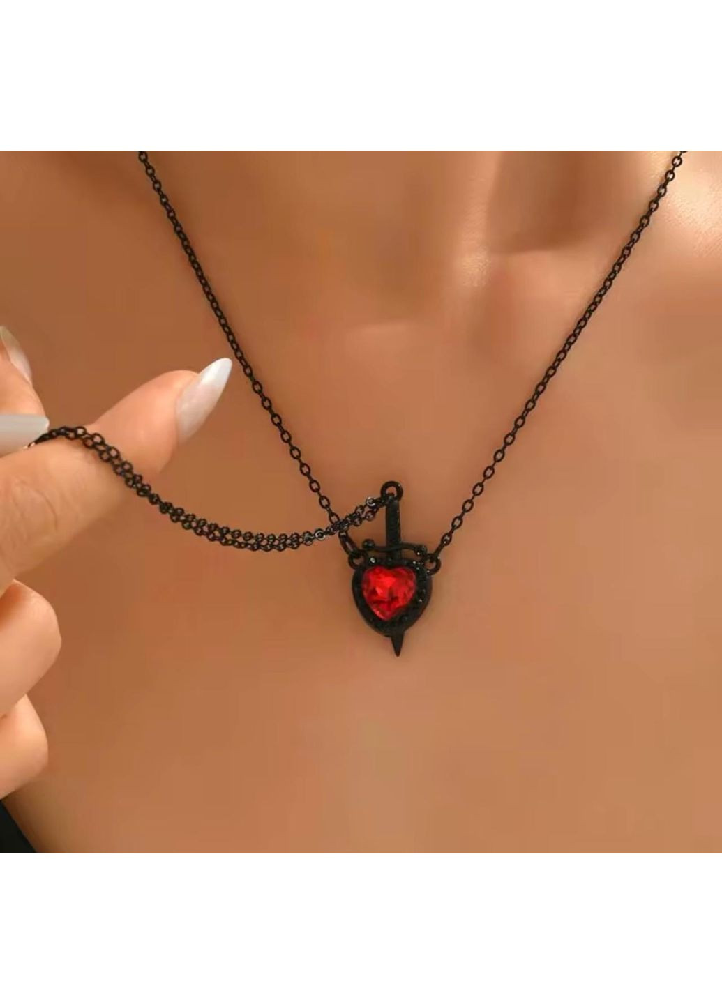 Парные подвески "сердечко и меч", парные подвески с сердечком и мечом, подвески дружбы, кулон, колье. Fashion Jewelry (370672529)