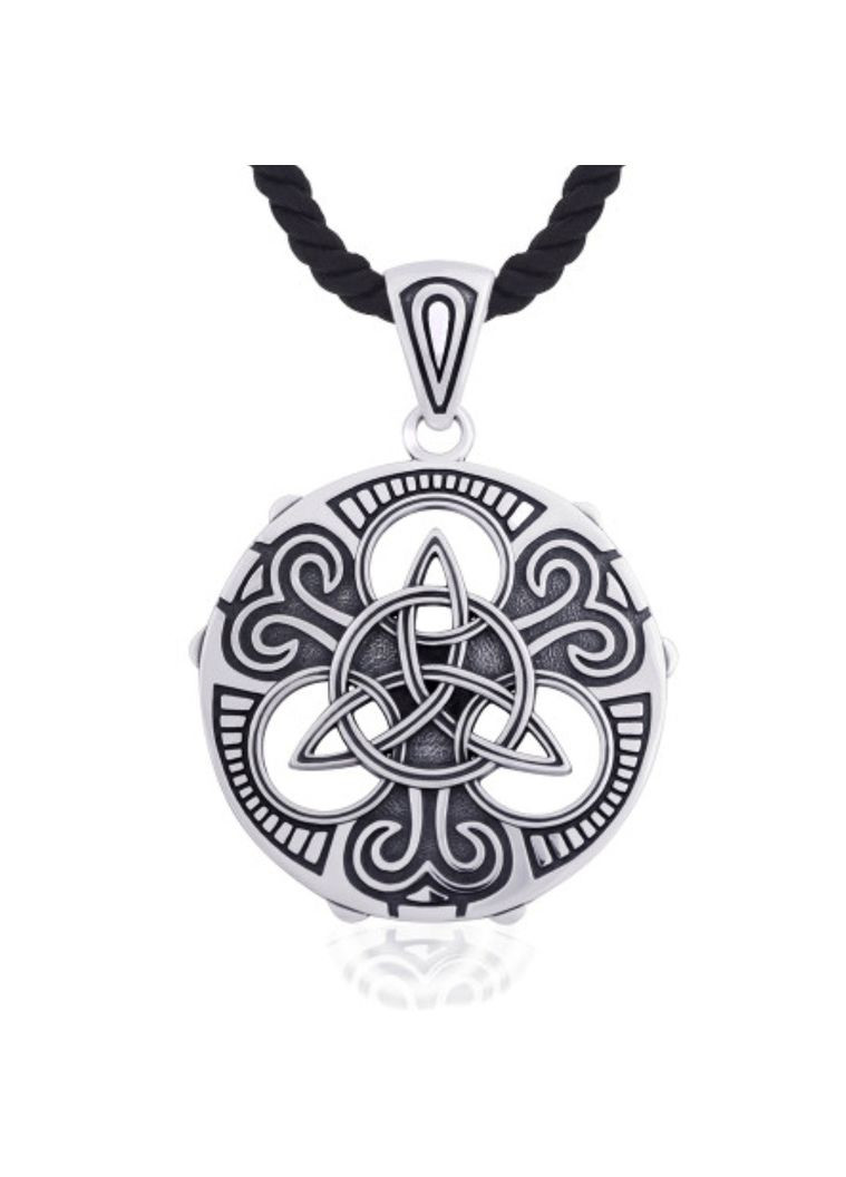 Срібна підвіска Оберіг амулет Триглав чорнене срібло 925 проби (АРТ.7301) 8.63г No Brand (306743330)