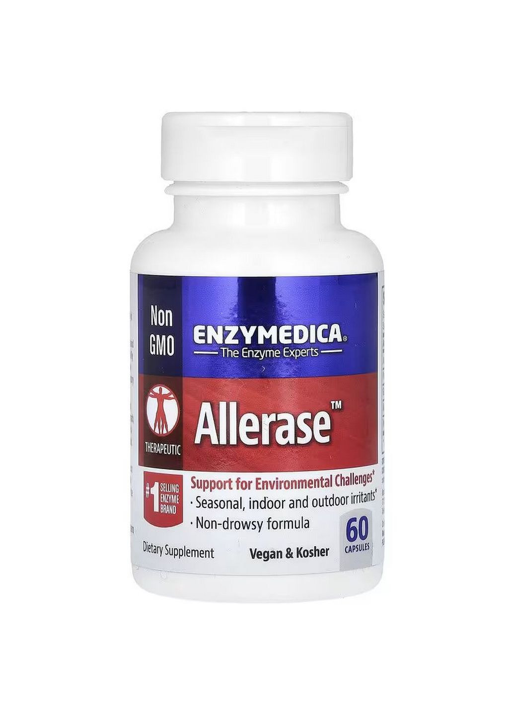 Натуральна добавка Allerase, 60 капсул Enzymedica (293480378)