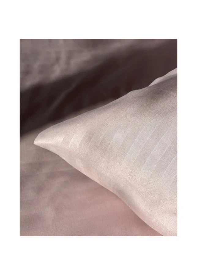 Комплект наволочок Fiber Roze Stripe мікрофібра 50х70 см 2 шт рожевий (94031218) Emily (307088433)