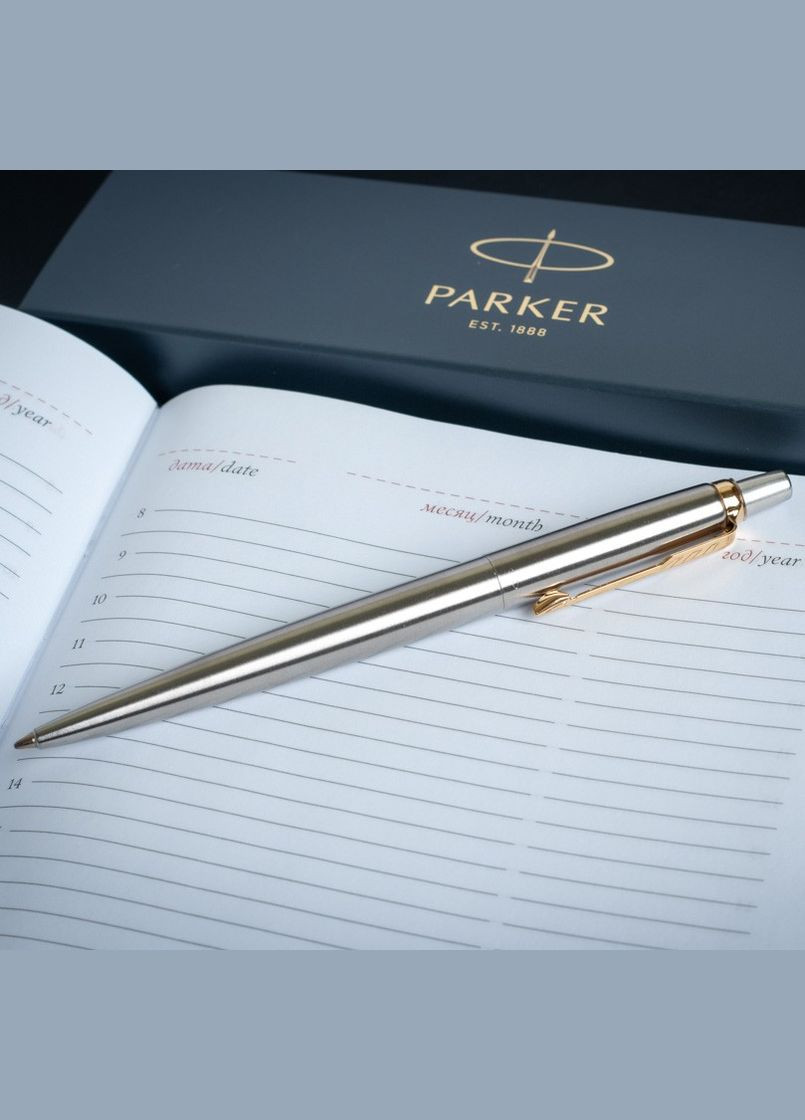 Шариковая ручка JOTTER 17 SS GT BP Трезубец желтосиний 16 032_R5 Parker (316627507)