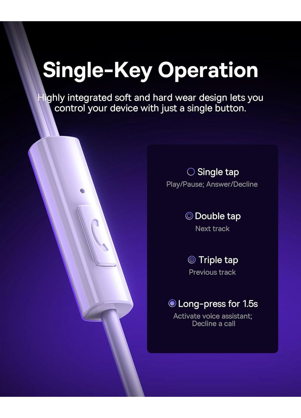 Навушники Wired Earphones Moon (A00164300213-Z1) Baseus Encok CZ11 (361871442)