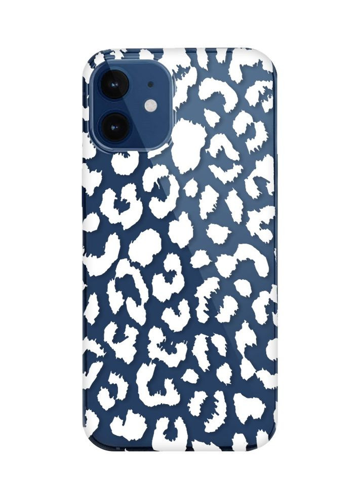 Чехол на iPhone 12 mini:: Леопардовый принт Белый (принт 375) CASE CONTROL (355397882)