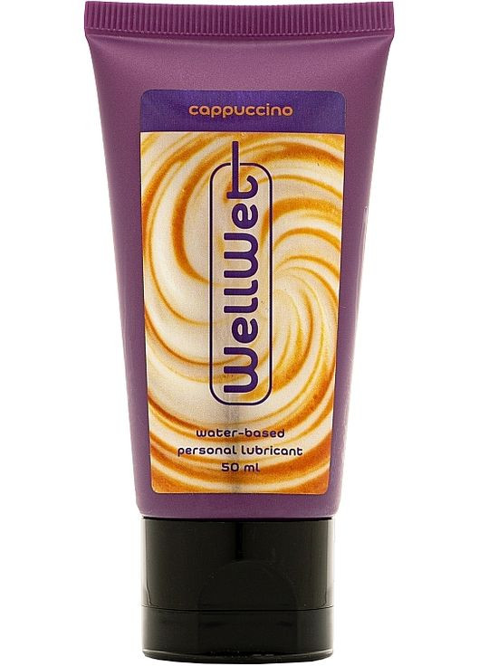 Оральный лубрикант со вкусом Cappuccino 100ml (1431465-31161693) Wellwet (369490190)