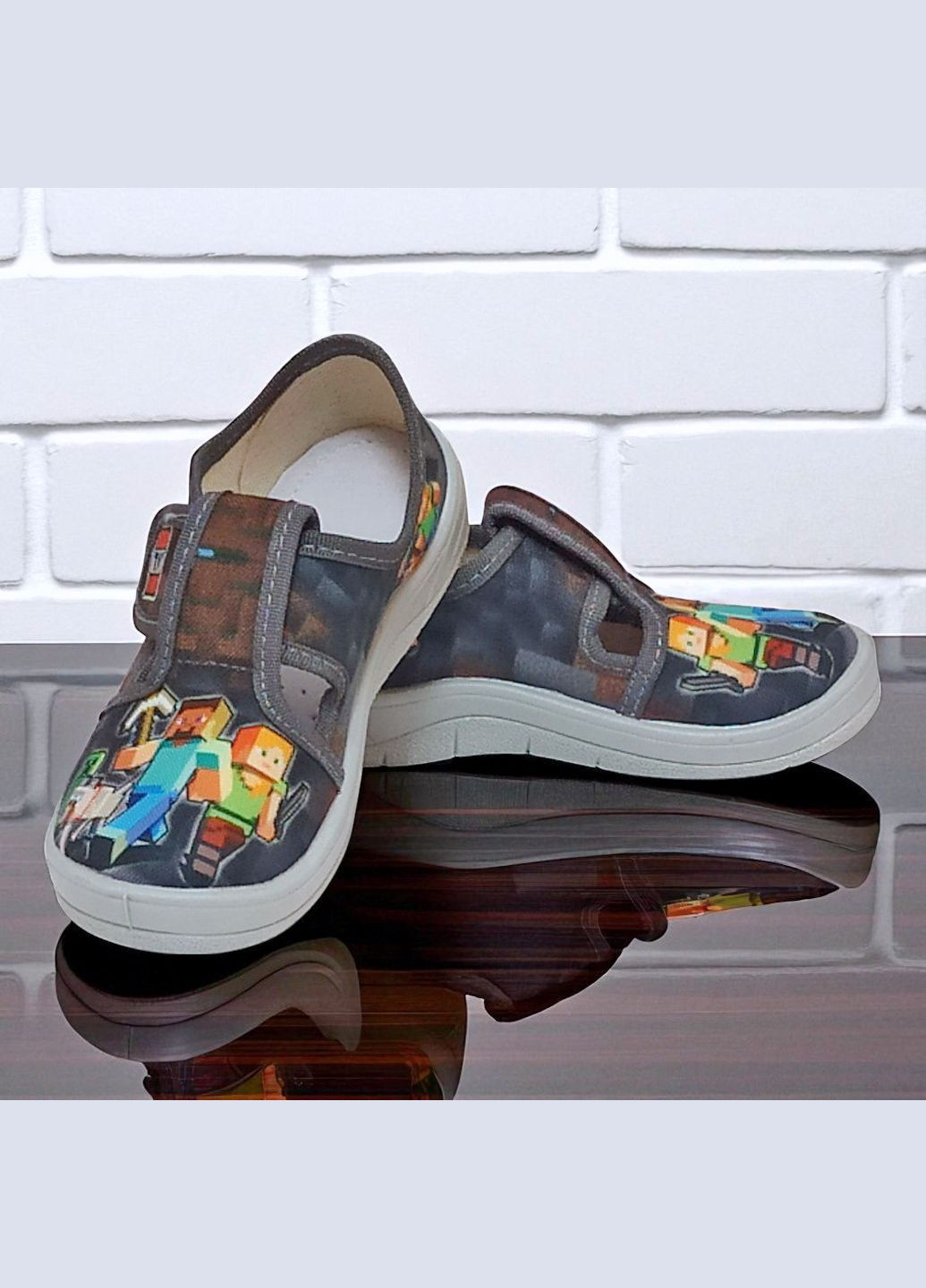 Ортопедичні тапочки на липучці капчики для хлопчика змінне взуття в садок змінка Валді Waldi (342098019)