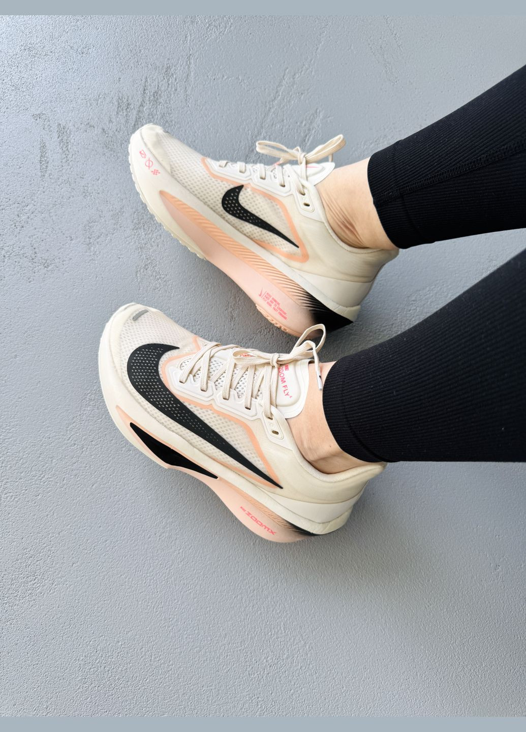 Кроссовки женские Nike Zoom Fly 6 Guava Ice | Найк Зум Флай 6 бежевые No Brand бежевые демисезоны (341485843)