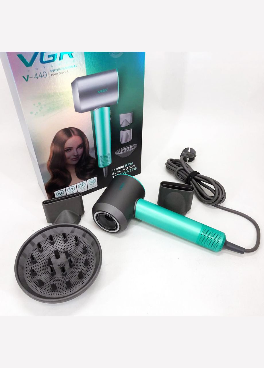 Хороший мощный фен V-440, Современный фен для укладки, Дорожный фен JH-246 для волос VGR (349512164)