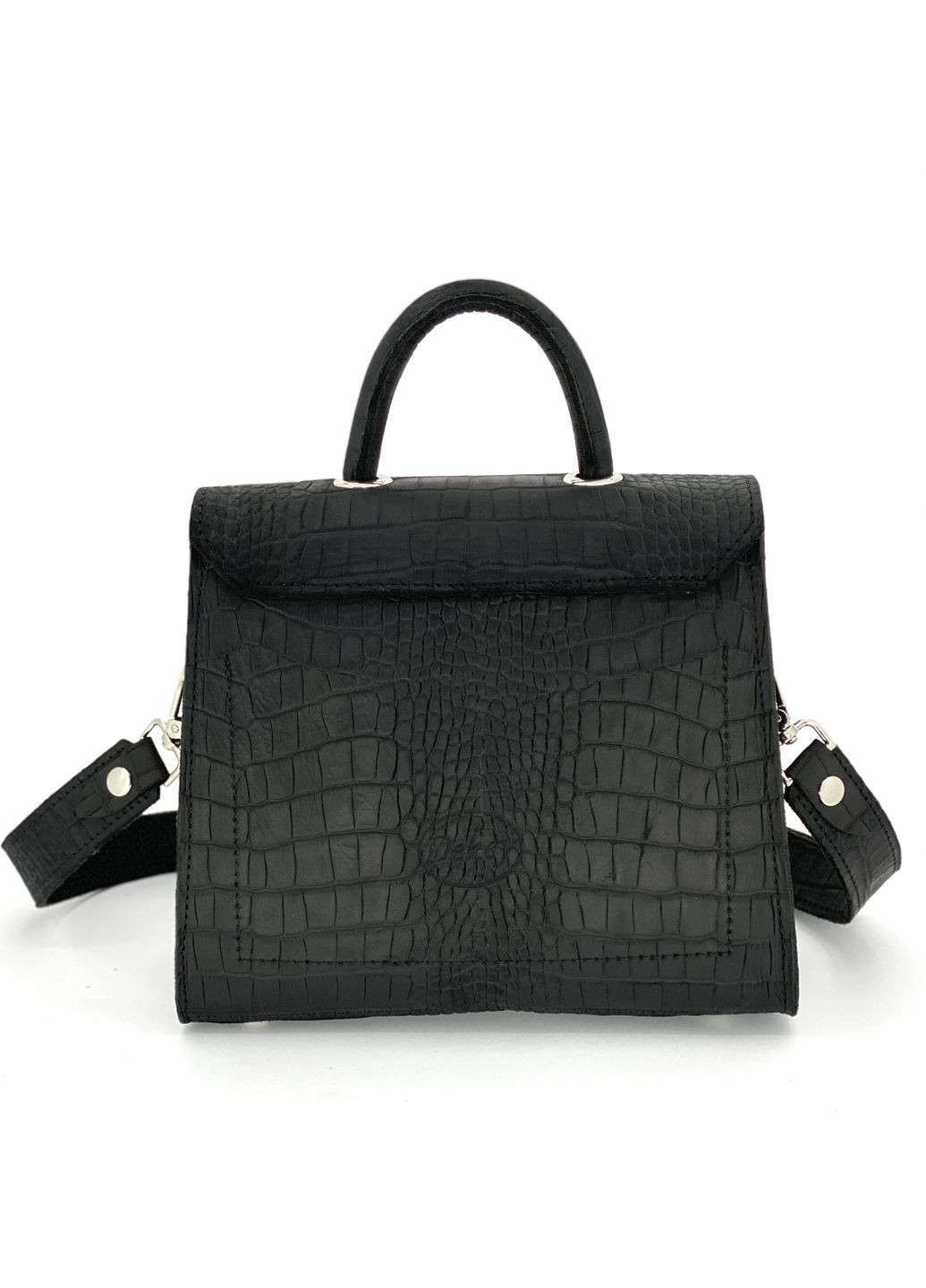 Женская кожаная сумка Баланс Рептилия Черный Dekey (332055268)
