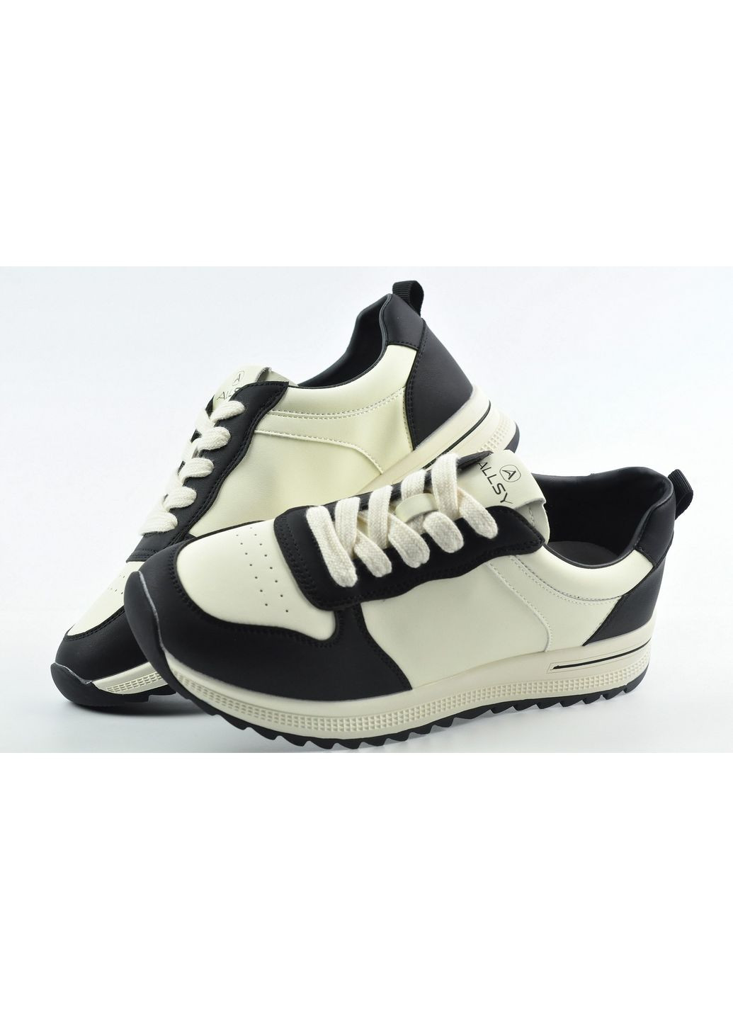 Кроссовки ALLSY чёрно-белые демисезоны (349226100)