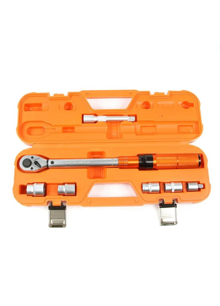 Динамометрический ключ 1/2" 20–120 Нм CrV, регулировка, реверс, кейc, блокировка (B53575) MAR-POL (366873752)