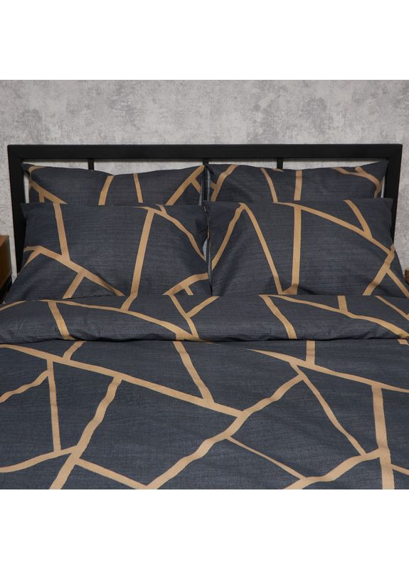 Комплект постельного белья Микросатин Premium King Size 220x240 наволочки 2х40х60 (MS-820009870) Moon&Star Deep Blue Luxe (356114019)