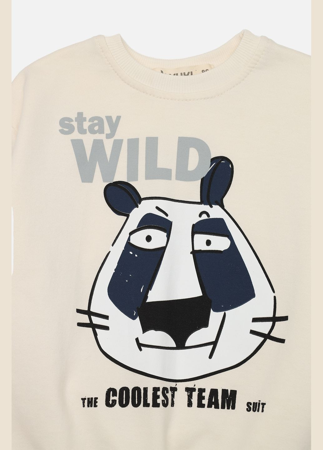 Yuki свитшот для мальчика цвет молочный cb-00272830 молочный трикотаж