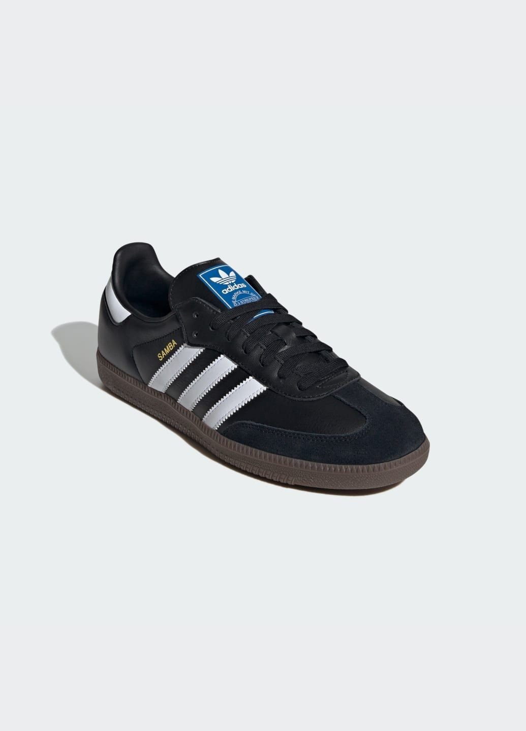 Кроссовки Samba OG adidas чёрные всесезоны (272644517)