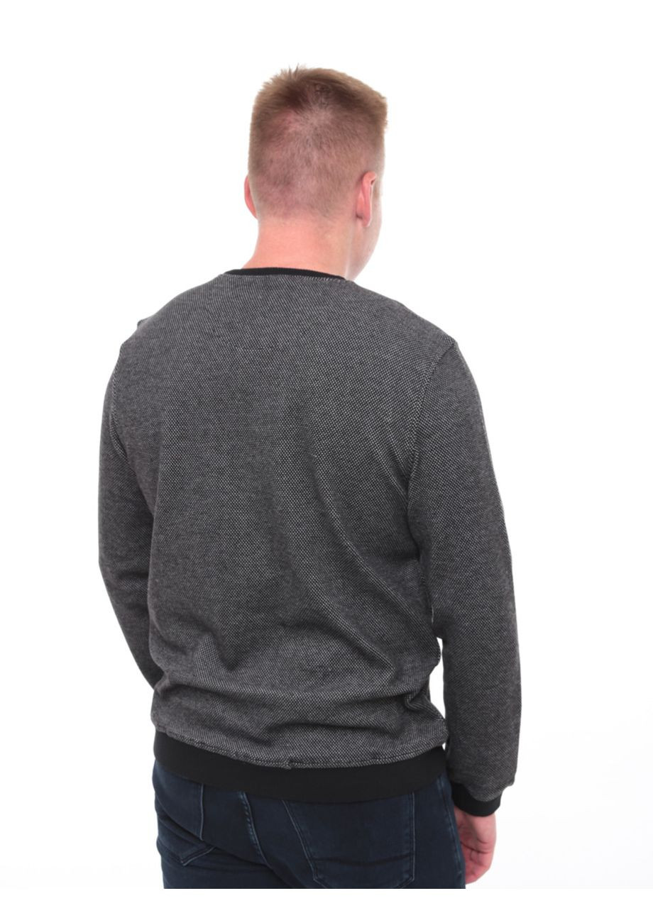 Черный демисезонный джемпер мужской черный прямой в точку джемпер MarcoStar Пряма