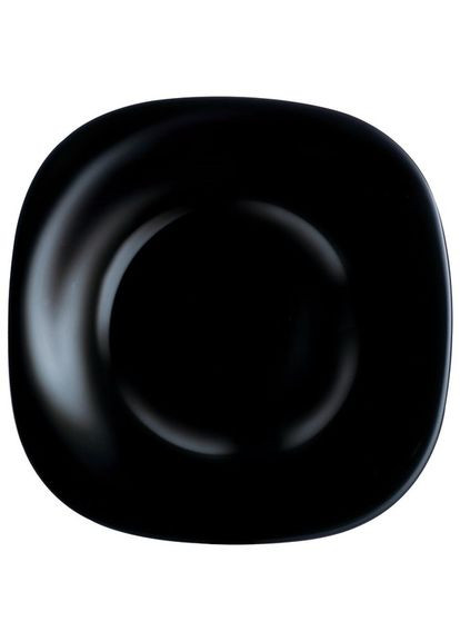 Тарелка суповая Carine Black квадратная 21 см (L9818) Luminarc (280946046)