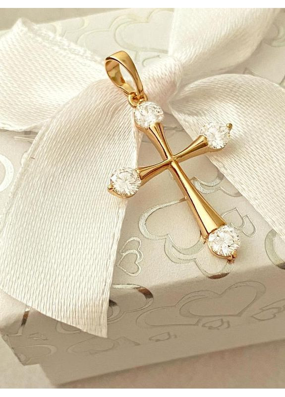 Позолочений Хрестик. Позолота No Brand (358202339)