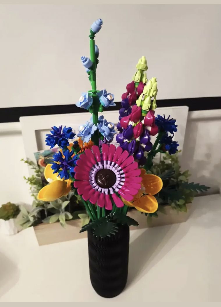 Декоративна ваза для квітів і сухоцвітів "Шум моря" / Фігурна ваза для дому, вулиці пластикова. помаранчевий UA3D (304997079)