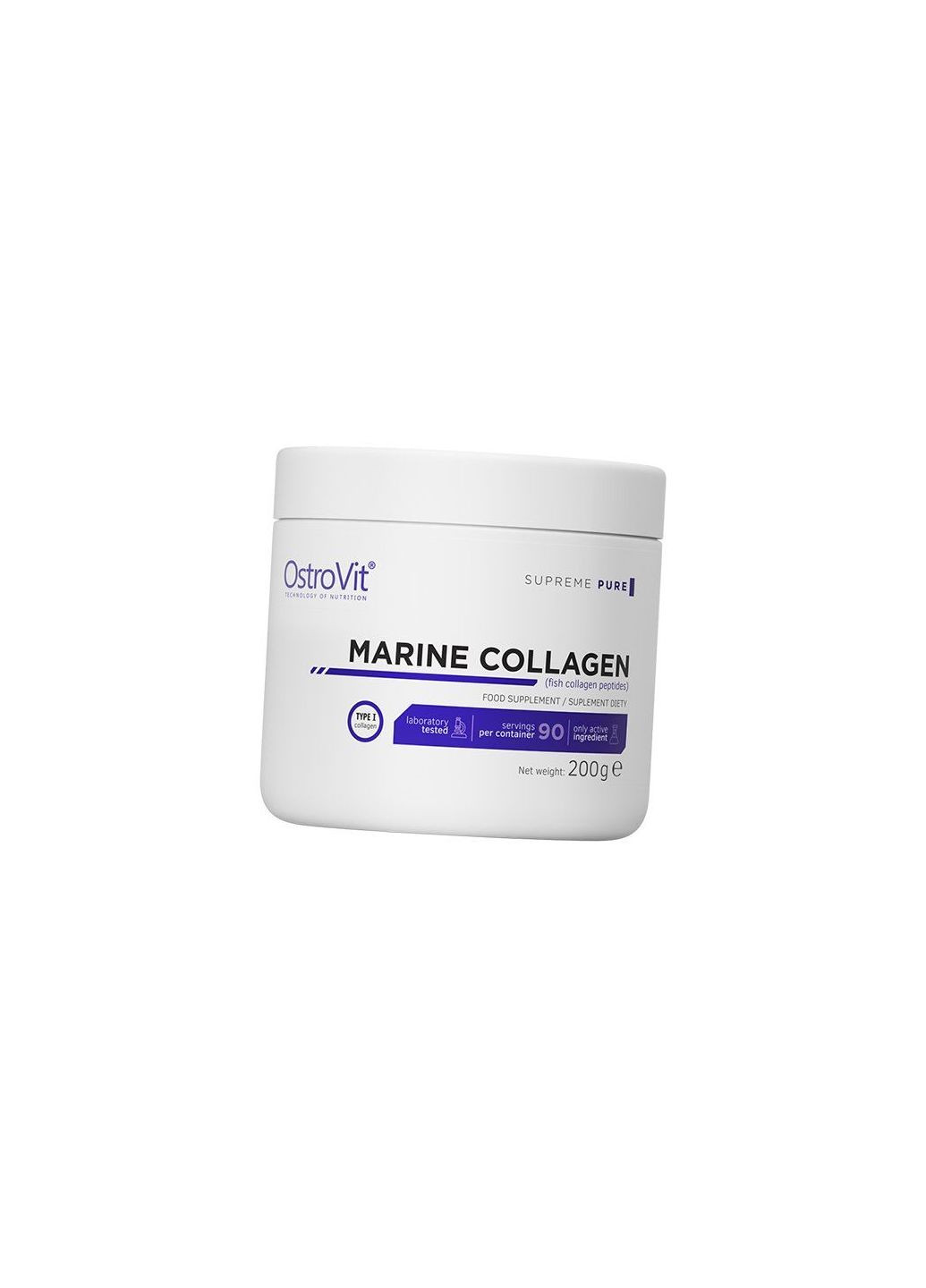 Морской коллаген, Marine Collagen, 200г Без вкуса (68250004) Ostrovit (322728820)