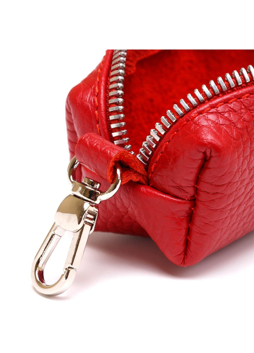 Шкіряна жіноча ключниця 16537 Червоний Shvigel (329146378)