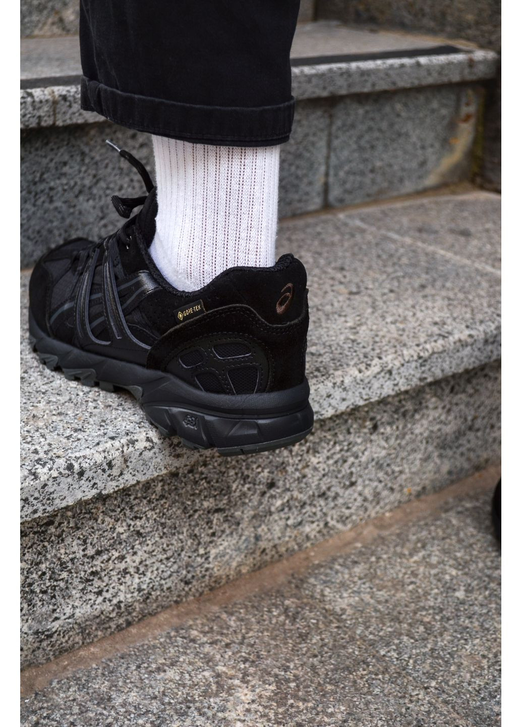 КРОССОВКИ ЖЕНСКИЕ ASICS GEL SONOMA 15-50 GORE-TEX BLACK АСИКС ГЕЛЬ СОНОМА No Brand чёрные демисезоны (367167171)