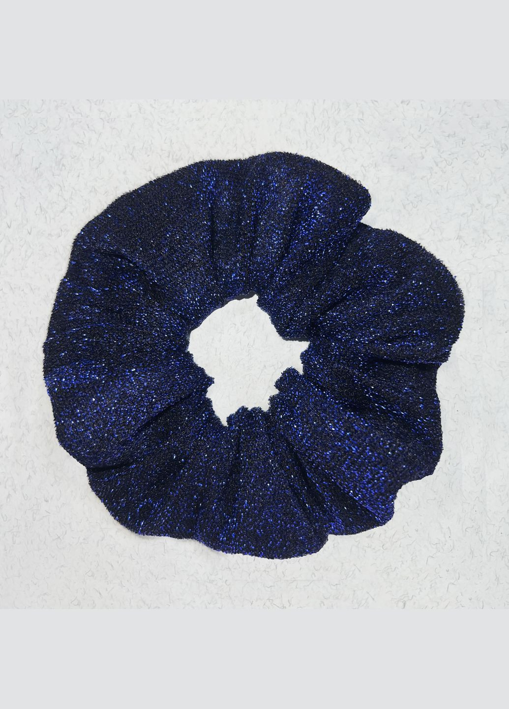 Набор резинок для волос - Скранчи - 3 резинки из люрекса, шелка-сатина, бархата синий InRed (289361349)