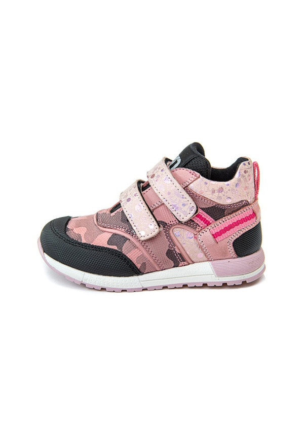 Розовые всесезонные кроссовки Kidmen 2025-01 рожев камуф (25-30)